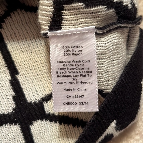 Talbots 2X animal print l/s sweater - Picture 3 of 4